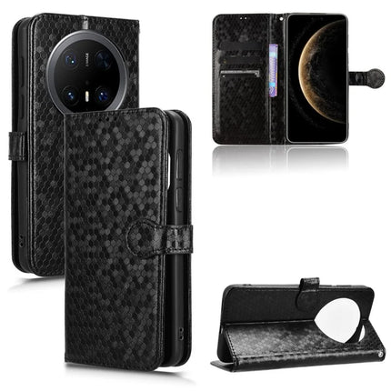 For Huawei Mate 70 Pro+ / 70 Pro Wallet Case Dot Pattern Imprint PU Leather Phone Cover