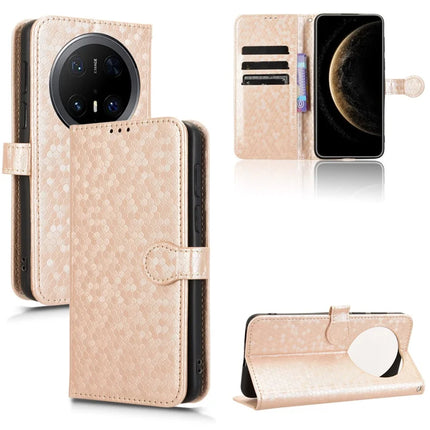 For Huawei Mate 70 Pro+ / 70 Pro Wallet Case Dot Pattern Imprint PU Leather Phone Cover