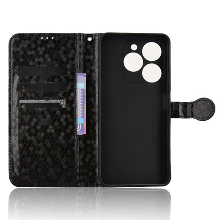 For Blackview Shark 9 5G Wallet Case Dot Pattern Imprint PU Leather Phone Cover