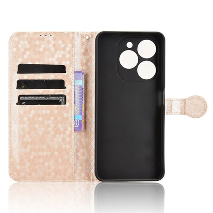 For Blackview Shark 9 5G Wallet Case Dot Pattern Imprint PU Leather Phone Cover