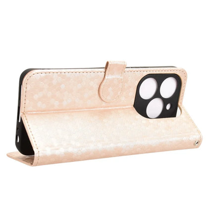 For Blackview Shark 9 5G Wallet Case Dot Pattern Imprint PU Leather Phone Cover