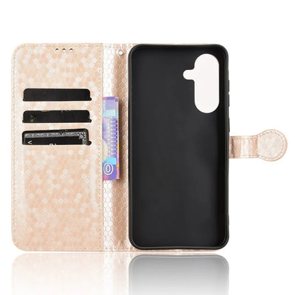 For Samsung Galaxy A36 5G Wallet Case Dot Pattern Imprint PU Leather Phone Cover