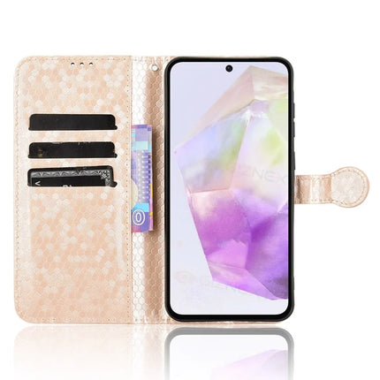 For Samsung Galaxy A36 5G Wallet Case Dot Pattern Imprint PU Leather Phone Cover