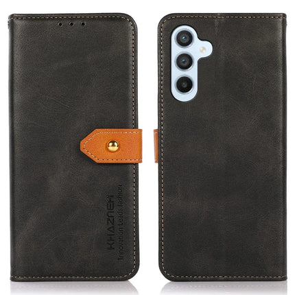 KHAZNEH For Samsung Galaxy A56 5G Wallet Phone Case Stand Leather Flip Cover - Black