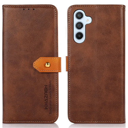 KHAZNEH For Samsung Galaxy A56 5G Wallet Phone Case Stand Leather Flip Cover - Brown