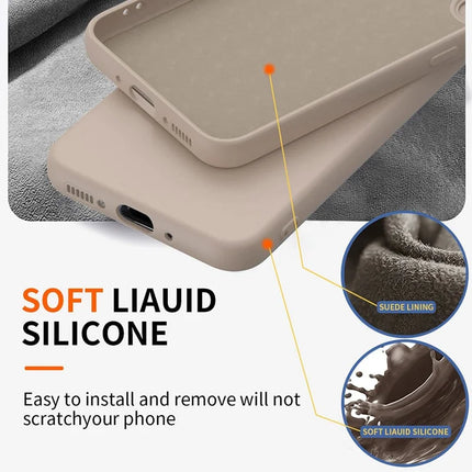For Samsung Galaxy A16 5G  /  4G Case Liquid Silicone Kickstand Cover with 2.5D Arc Edge Tempered Glass Film