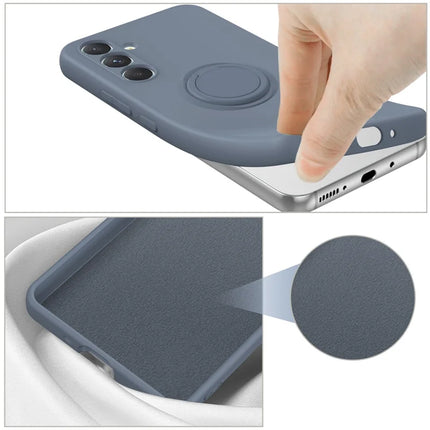 For Samsung Galaxy A16 5G  /  4G Silicone Case with Strap Ring Kickstand Phone Cover