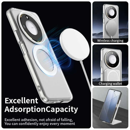 For Honor X60 5G Case Compatible with MagSafe PC+TPU+PET Anti-Drop Phone Cover
