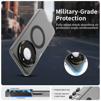 For Honor X60 5G Case Compatible with MagSafe PC+TPU+PET Anti-Drop Phone Cover