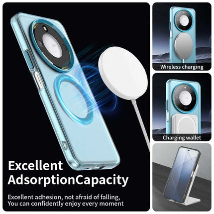 For Honor X60 5G Case Compatible with MagSafe PC+TPU+PET Anti-Drop Phone Cover