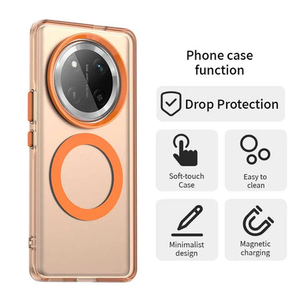 For Honor X60 Pro 5G Case Compatible with MagSafe PC+TPU+PET Anti-Drop Phone Cover