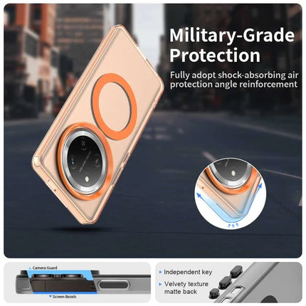 For Honor X60 Pro 5G Case Compatible with MagSafe PC+TPU+PET Anti-Drop Phone Cover