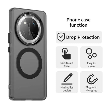 For Honor X60 Pro 5G Case Compatible with MagSafe PC+TPU+PET Anti-Drop Phone Cover