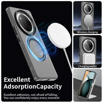 For Honor X60 Pro 5G Case Compatible with MagSafe PC+TPU+PET Anti-Drop Phone Cover