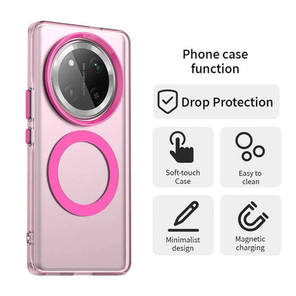 For Honor X60 Pro 5G Case Compatible with MagSafe PC+TPU+PET Anti-Drop Phone Cover