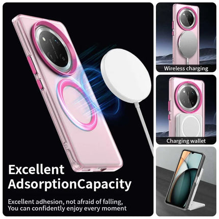 For Honor X60 Pro 5G Case Compatible with MagSafe PC+TPU+PET Anti-Drop Phone Cover