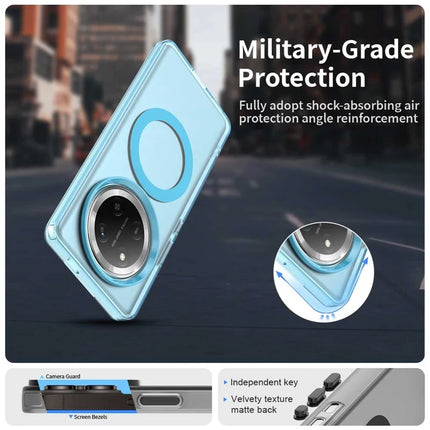 For Honor X60 Pro 5G Case Compatible with MagSafe PC+TPU+PET Anti-Drop Phone Cover
