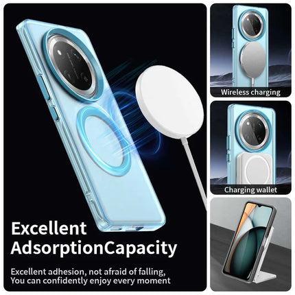 For Honor X60 Pro 5G Case Compatible with MagSafe PC+TPU+PET Anti-Drop Phone Cover