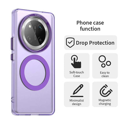 For Honor X60 Pro 5G Case Compatible with MagSafe PC+TPU+PET Anti-Drop Phone Cover