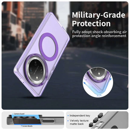 For Honor X60 Pro 5G Case Compatible with MagSafe PC+TPU+PET Anti-Drop Phone Cover