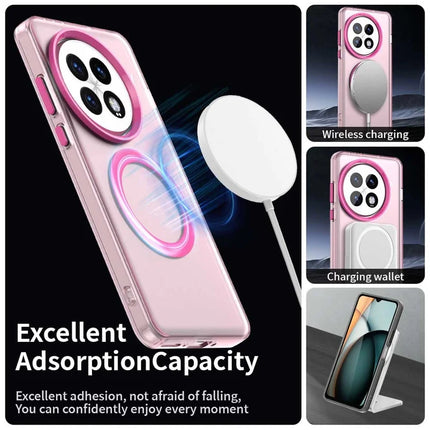 For OnePlus 13 Case Compatible with MagSafe PC+TPU+PET Anti-Drop Phone Cover