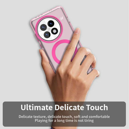 For OnePlus 13 Case Compatible with MagSafe PC+TPU+PET Anti-Drop Phone Cover