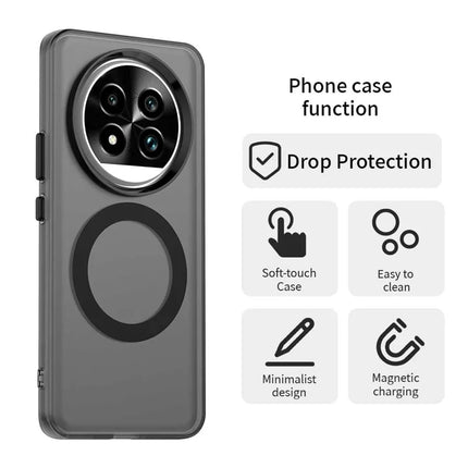 For Realme 13 Pro 5G (Global)  /  13 Pro+ 5G (Global) Case Compatible with MagSafe PC+TPU+PET Anti-Drop Phone Cover