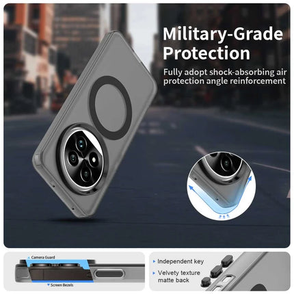 For Realme 13 Pro 5G (Global)  /  13 Pro+ 5G (Global) Case Compatible with MagSafe PC+TPU+PET Anti-Drop Phone Cover