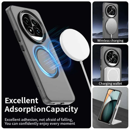 For Realme 13 Pro 5G (Global)  /  13 Pro+ 5G (Global) Case Compatible with MagSafe PC+TPU+PET Anti-Drop Phone Cover