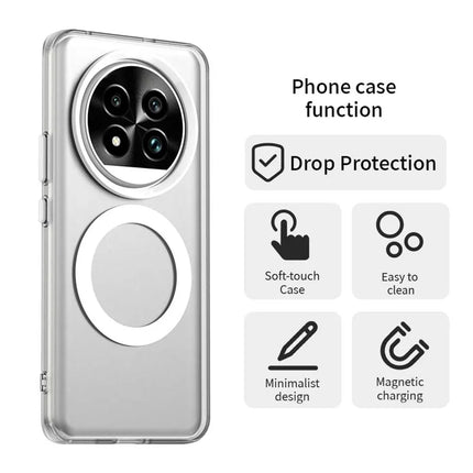 For Realme 13 Pro 5G (Global)  /  13 Pro+ 5G (Global) Case Compatible with MagSafe PC+TPU+PET Anti-Drop Phone Cover