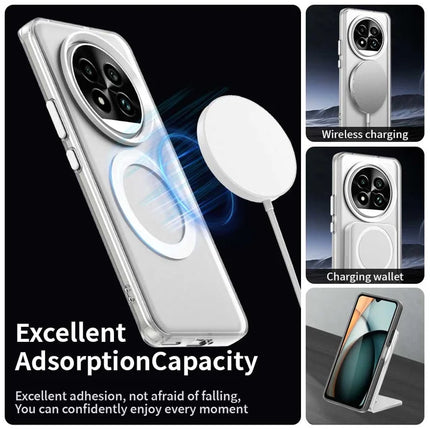 For Realme 13 Pro 5G (Global)  /  13 Pro+ 5G (Global) Case Compatible with MagSafe PC+TPU+PET Anti-Drop Phone Cover
