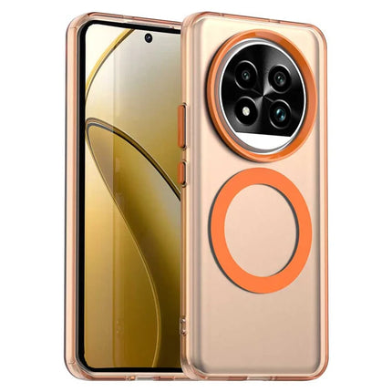 For Realme 13 Pro 5G (Global)  /  13 Pro+ 5G (Global) Case Compatible with MagSafe PC+TPU+PET Anti-Drop Phone Cover - Orange