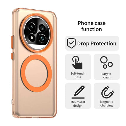 For Realme 13 Pro 5G (Global)  /  13 Pro+ 5G (Global) Case Compatible with MagSafe PC+TPU+PET Anti-Drop Phone Cover