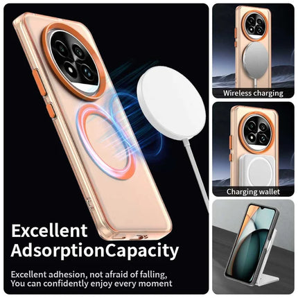 For Realme 13 Pro 5G (Global)  /  13 Pro+ 5G (Global) Case Compatible with MagSafe PC+TPU+PET Anti-Drop Phone Cover