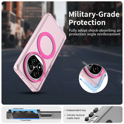 For Realme 13 Pro 5G (Global)  /  13 Pro+ 5G (Global) Case Compatible with MagSafe PC+TPU+PET Anti-Drop Phone Cover