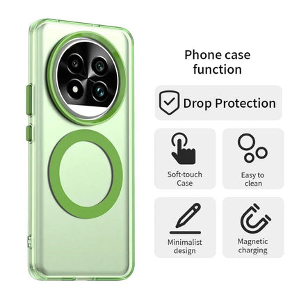 For Realme 13 Pro 5G (Global)  /  13 Pro+ 5G (Global) Case Compatible with MagSafe PC+TPU+PET Anti-Drop Phone Cover
