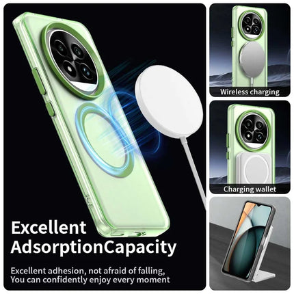 For Realme 13 Pro 5G (Global)  /  13 Pro+ 5G (Global) Case Compatible with MagSafe PC+TPU+PET Anti-Drop Phone Cover