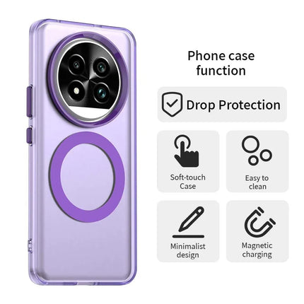For Realme 13 Pro 5G (Global)  /  13 Pro+ 5G (Global) Case Compatible with MagSafe PC+TPU+PET Anti-Drop Phone Cover