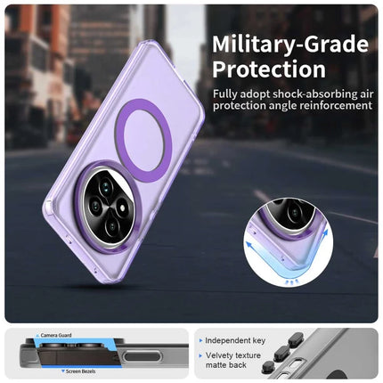 For Realme 13 Pro 5G (Global)  /  13 Pro+ 5G (Global) Case Compatible with MagSafe PC+TPU+PET Anti-Drop Phone Cover
