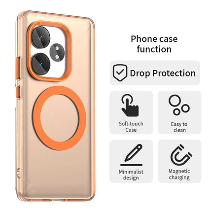 Phone Case For Realme GT 6 5G  /  GT 6T 5G  /  GT Neo6 SE 5G  /  GT Neo6 5G Compatible with MagSafe PC+TPU+PET Anti-Drop Phone Cover