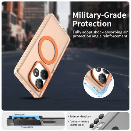 Phone Case For Realme GT 6 5G  /  GT 6T 5G  /  GT Neo6 SE 5G  /  GT Neo6 5G Compatible with MagSafe PC+TPU+PET Anti-Drop Phone Cover