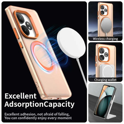Phone Case For Realme GT 6 5G  /  GT 6T 5G  /  GT Neo6 SE 5G  /  GT Neo6 5G Compatible with MagSafe PC+TPU+PET Anti-Drop Phone Cover
