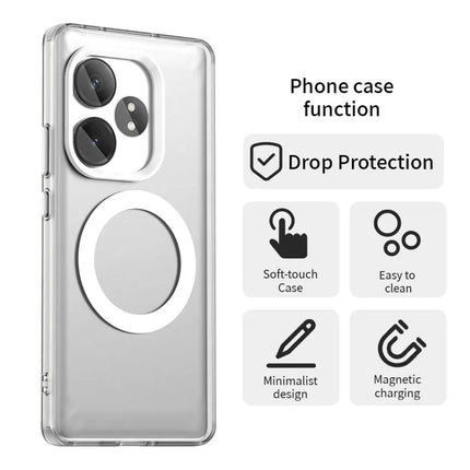 Phone Case For Realme GT 6 5G  /  GT 6T 5G  /  GT Neo6 SE 5G  /  GT Neo6 5G Compatible with MagSafe PC+TPU+PET Anti-Drop Phone Cover