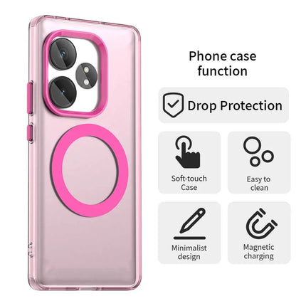 Phone Case For Realme GT 6 5G  /  GT 6T 5G  /  GT Neo6 SE 5G  /  GT Neo6 5G Compatible with MagSafe PC+TPU+PET Anti-Drop Phone Cover