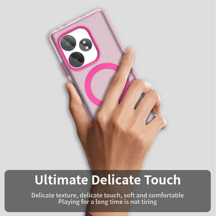 Phone Case For Realme GT 6 5G  /  GT 6T 5G  /  GT Neo6 SE 5G  /  GT Neo6 5G Compatible with MagSafe PC+TPU+PET Anti-Drop Phone Cover