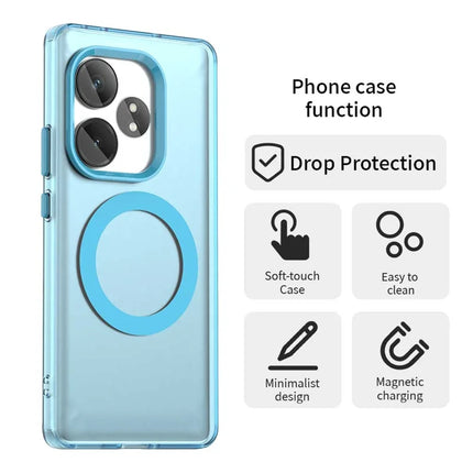 Phone Case For Realme GT 6 5G  /  GT 6T 5G  /  GT Neo6 SE 5G  /  GT Neo6 5G Compatible with MagSafe PC+TPU+PET Anti-Drop Phone Cover
