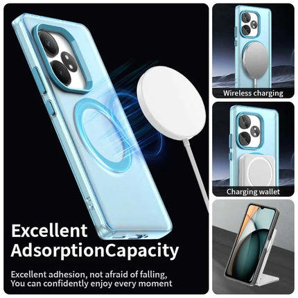 Phone Case For Realme GT 6 5G  /  GT 6T 5G  /  GT Neo6 SE 5G  /  GT Neo6 5G Compatible with MagSafe PC+TPU+PET Anti-Drop Phone Cover