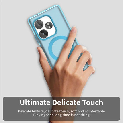 Phone Case For Realme GT 6 5G  /  GT 6T 5G  /  GT Neo6 SE 5G  /  GT Neo6 5G Compatible with MagSafe PC+TPU+PET Anti-Drop Phone Cover