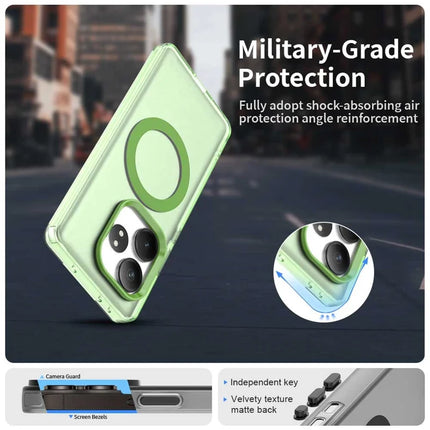 Phone Case For Realme GT 6 5G  /  GT 6T 5G  /  GT Neo6 SE 5G  /  GT Neo6 5G Compatible with MagSafe PC+TPU+PET Anti-Drop Phone Cover
