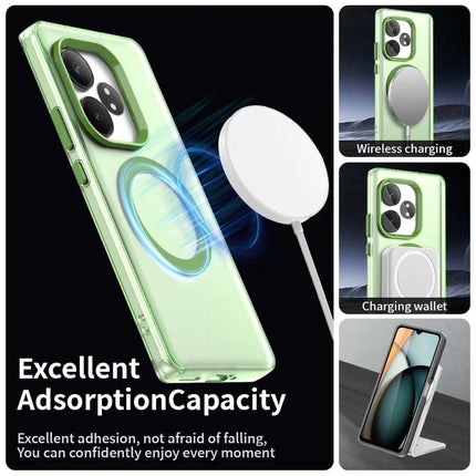 Phone Case For Realme GT 6 5G  /  GT 6T 5G  /  GT Neo6 SE 5G  /  GT Neo6 5G Compatible with MagSafe PC+TPU+PET Anti-Drop Phone Cover